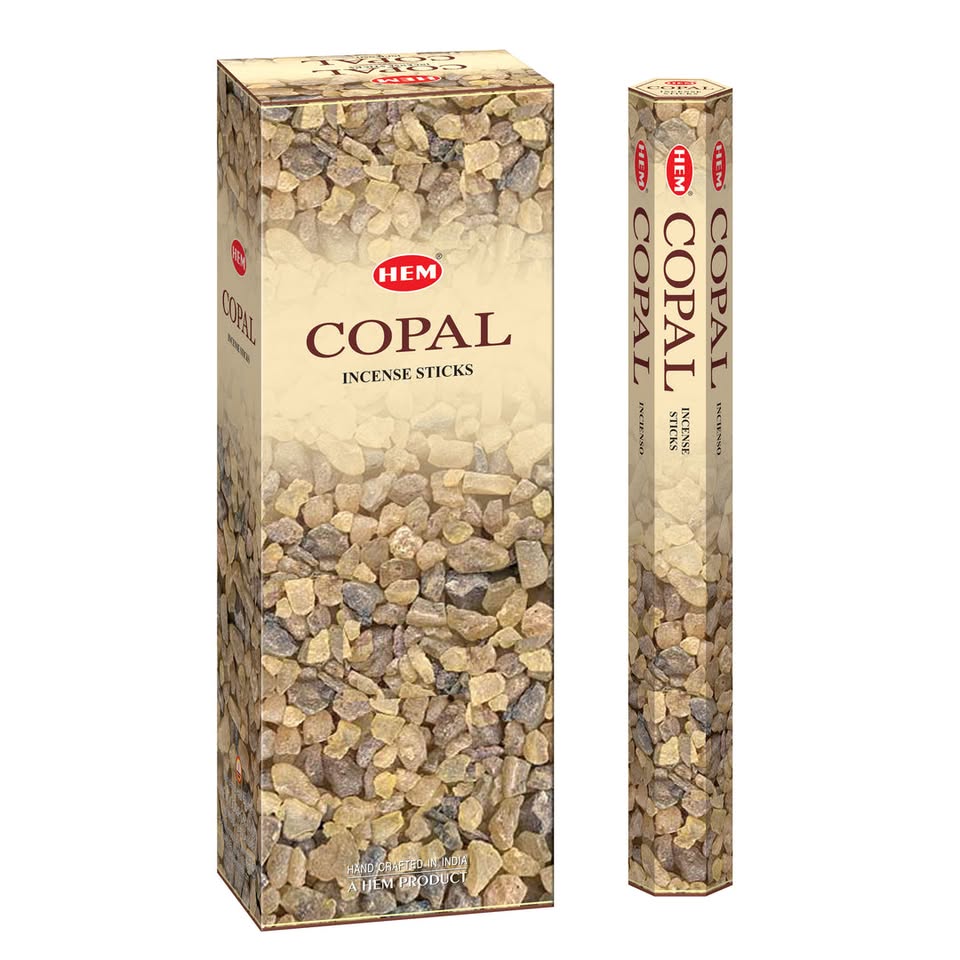 HEM Copal Incense Sticks - Pack of 6 (20 Sticks Each)